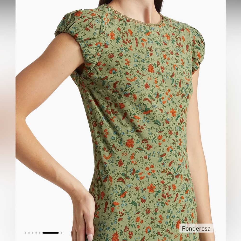 Reformation Leana Floral Georgette Midi-Dress - Picture 5 of 6